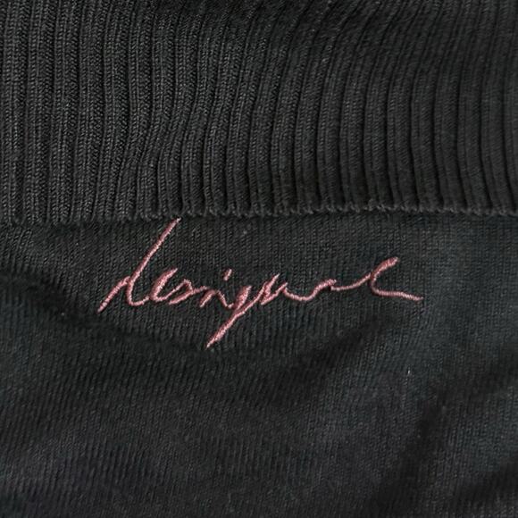 Desigual Sweater Women's EU Medium Black Multicolor Boho Mandala Floral Fringe - Picture 5 of 9